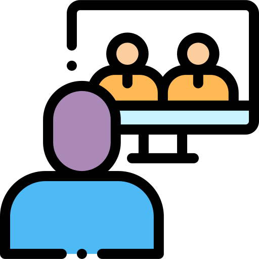 Online meeting icon